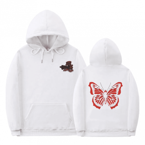 Playboi Carti Butterfly Oversized Double Sided Printed Hoodies