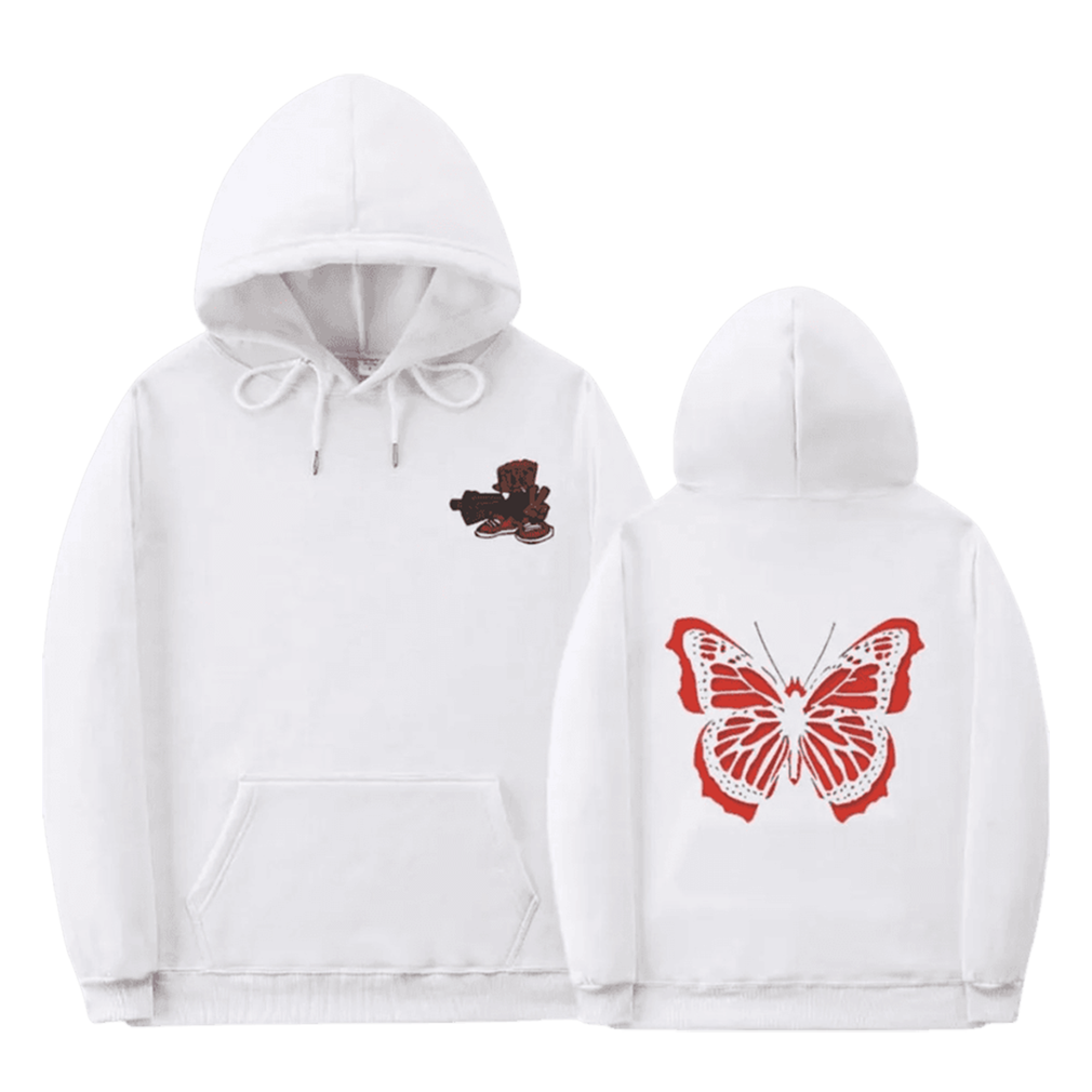 Playboi Carti Butterfly Oversized Double Sided Printed Hoodies TRENDING APPAREL
