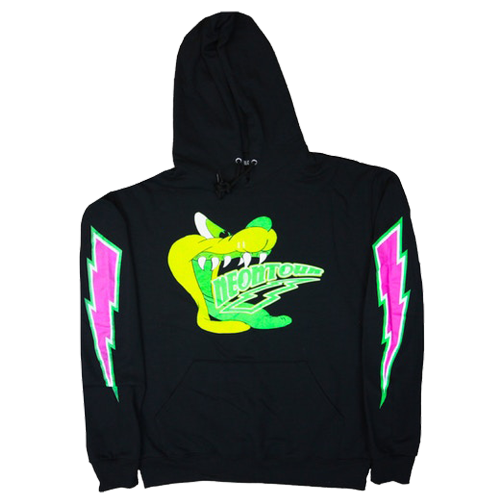 Playboi Carti Neon Tour Demon Hoodie Black