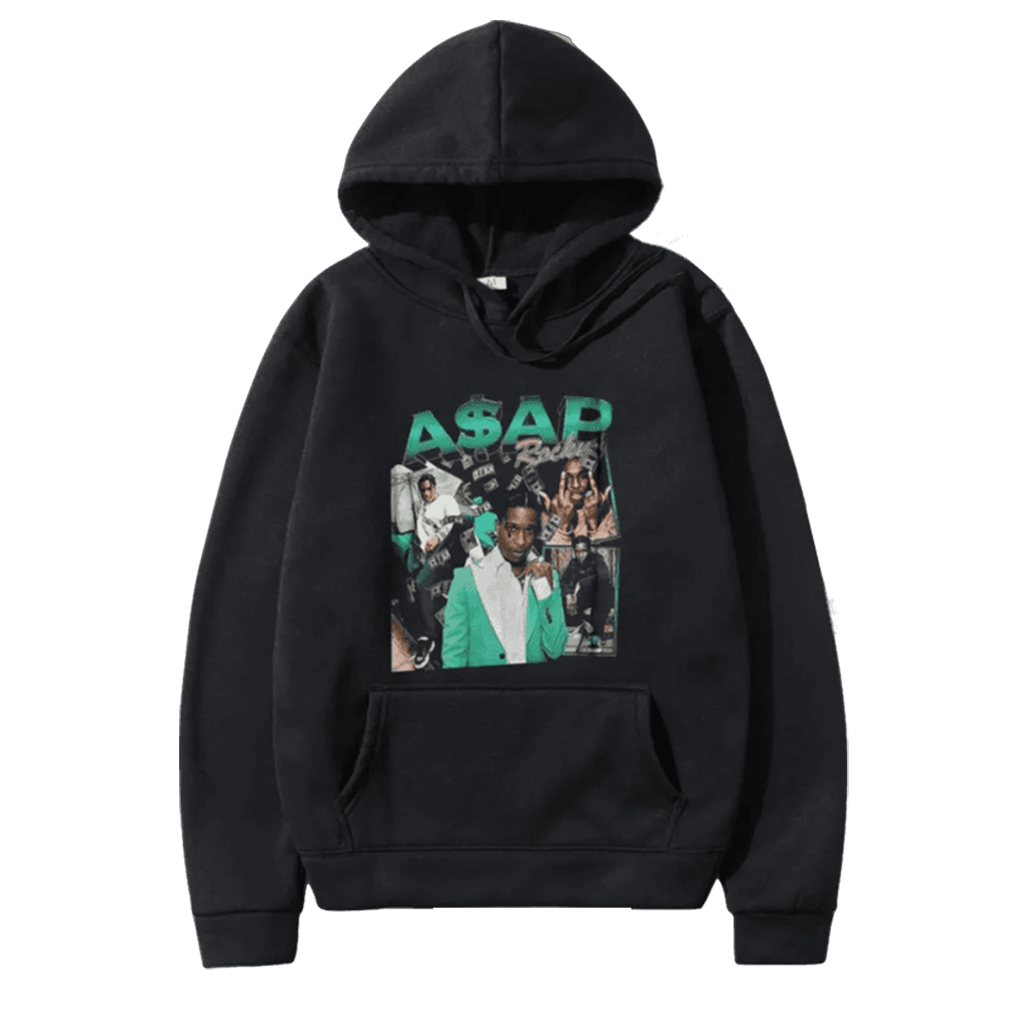 Playboi Carti Rap ASAP Rocky Green Print Hoodies