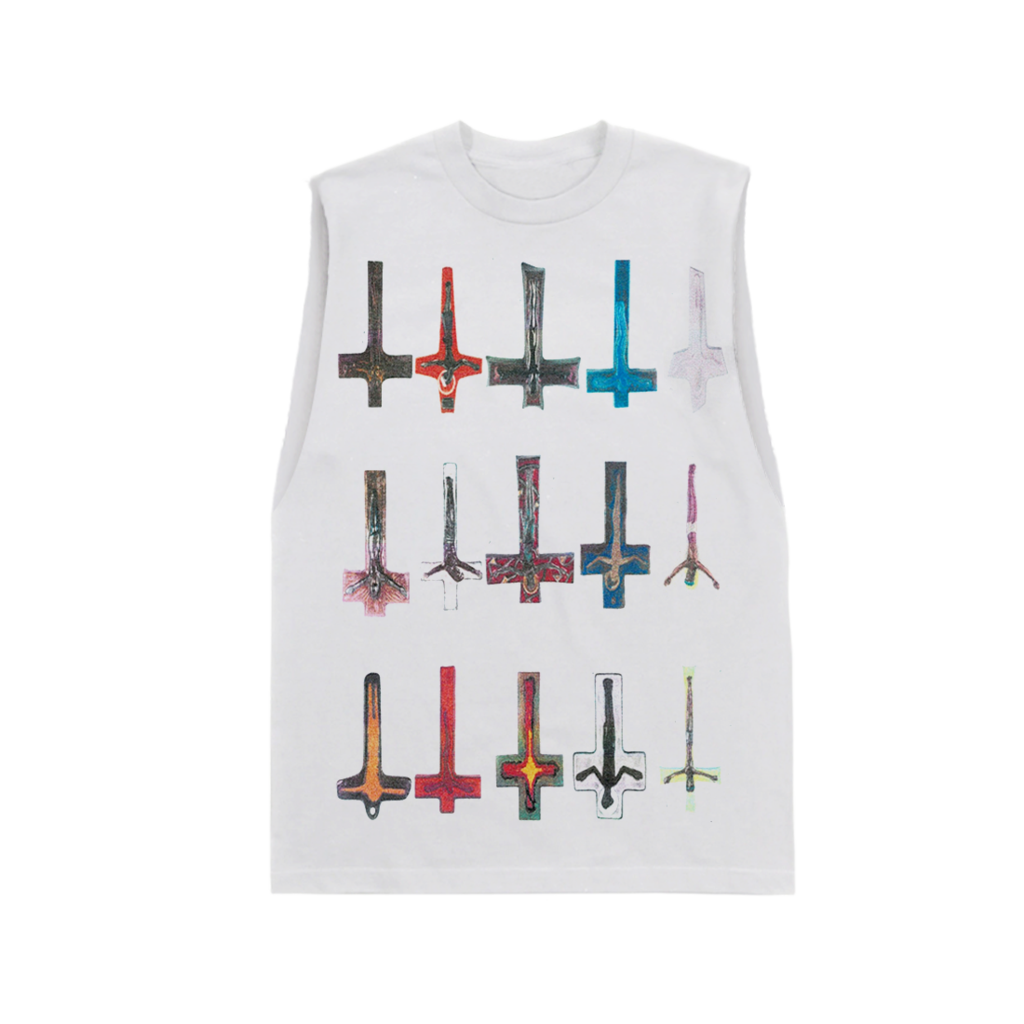 Playboi carti cross tank top tee