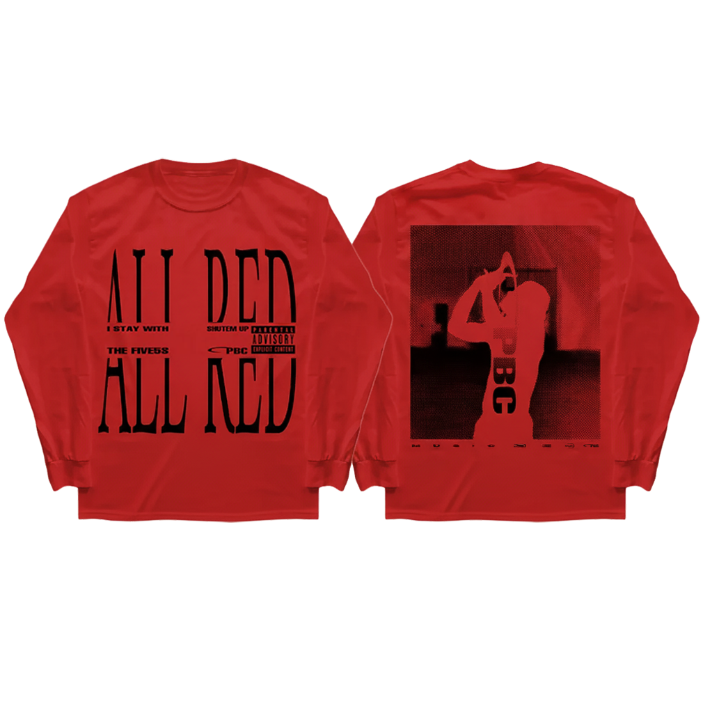 ALL RED LONG SLEEVE