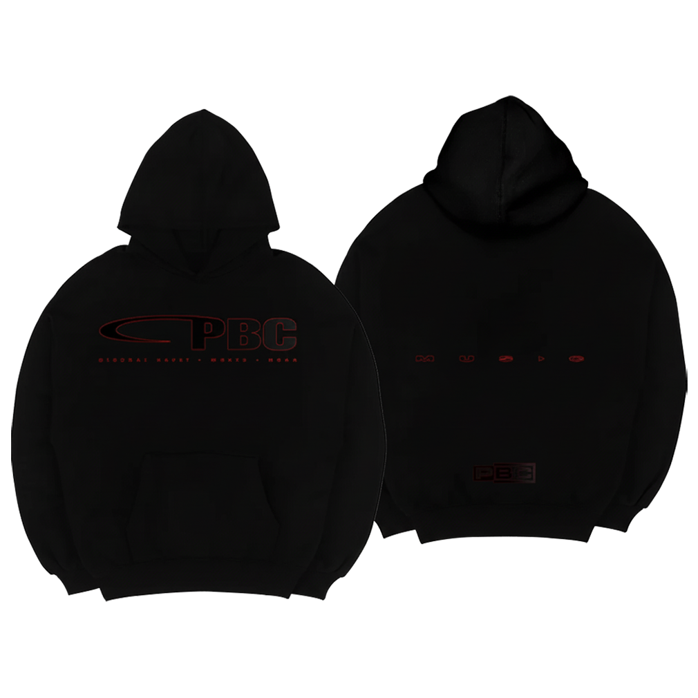 RED OUTLINE PBC LOGO HOODIE